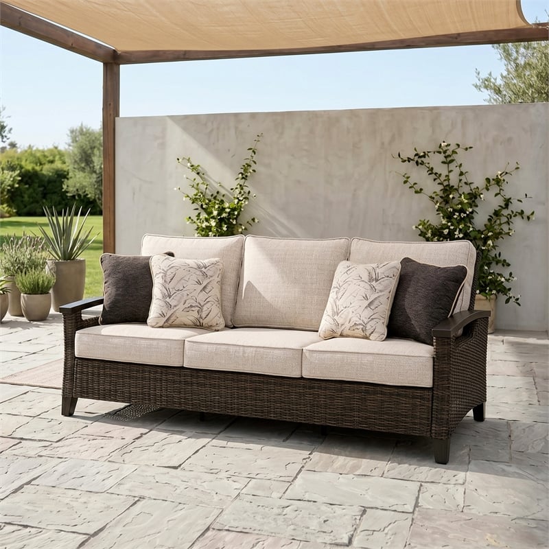 Signature Design by Ashley Pinecone Vale Outdoor Sofa with Cushion