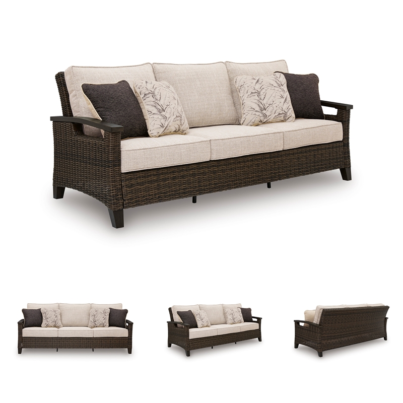 Signature Design by Ashley Pinecone Vale Outdoor Sofa with Cushion