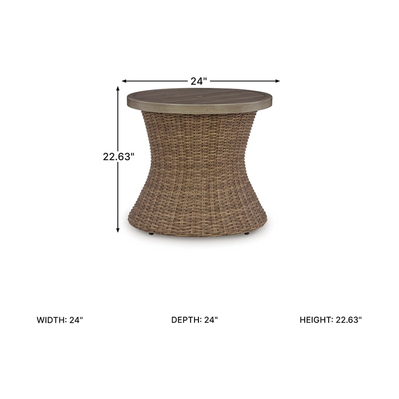 Signature Design by Ashley Sanderling Dell Outdoor End Table
