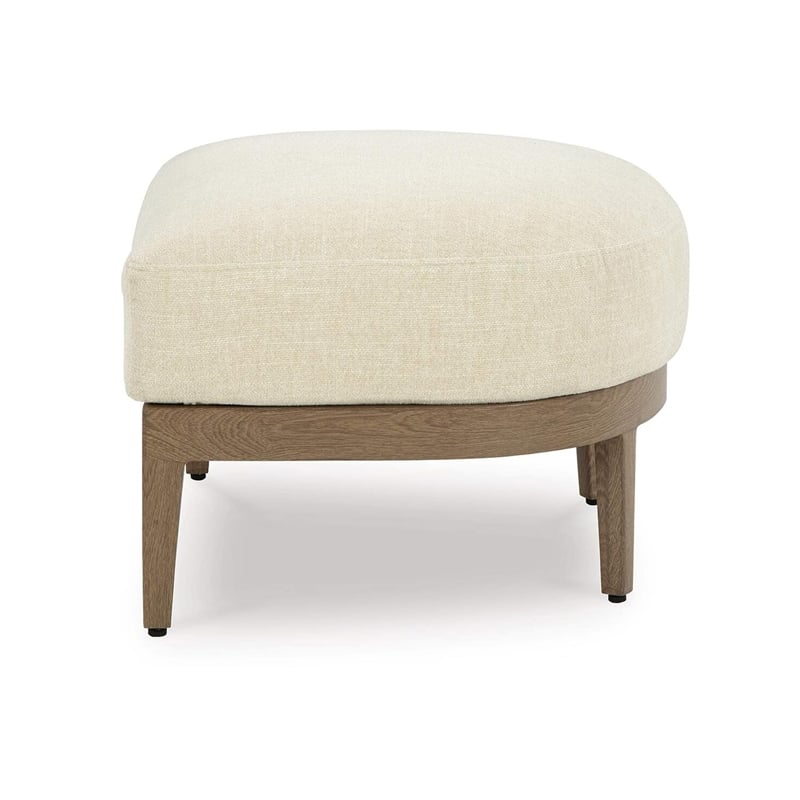 Signature Design by Ashley Pampas Thistle Outdoor Ottoman with Cushion