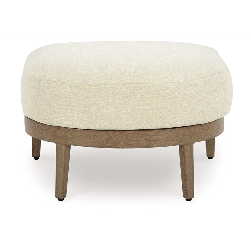 Signature Design by Ashley Pampas Thistle Outdoor Ottoman with Cushion