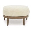 Signature Design by Ashley Pampas Thistle Outdoor Ottoman with Cushion