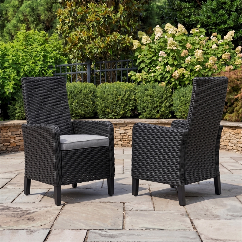 Signature Design by Ashley Isopleth Outdoor Arm Chair with Cushion (Set of 2)
