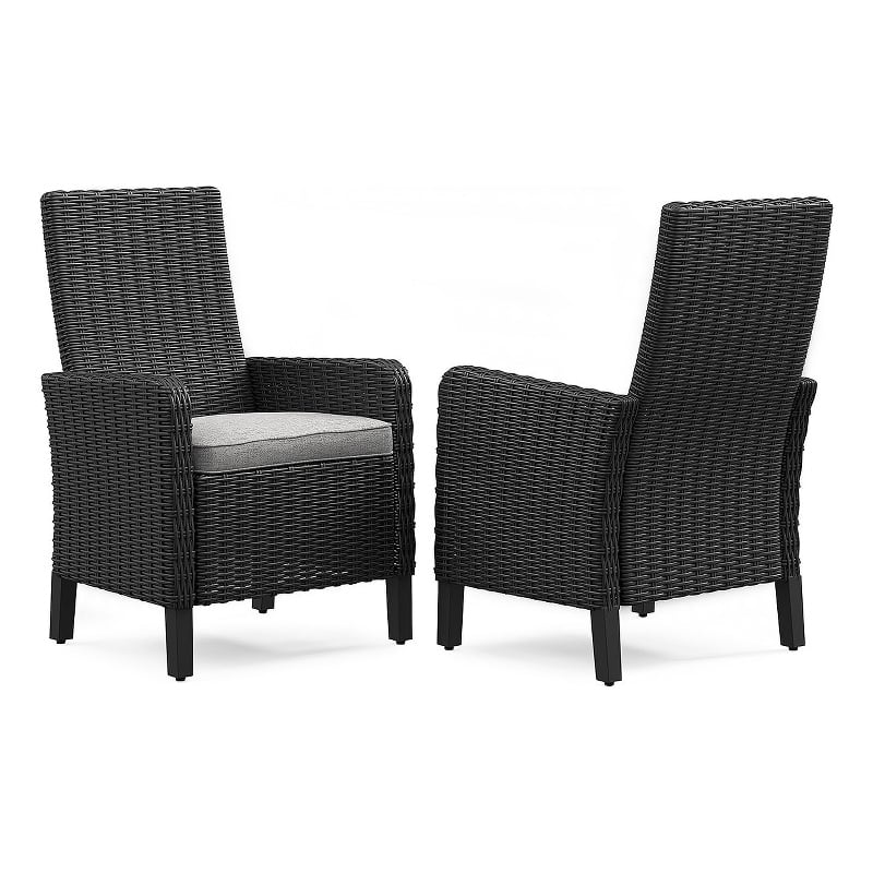 Signature Design by Ashley Isopleth Outdoor Arm Chair with Cushion (Set of 2)