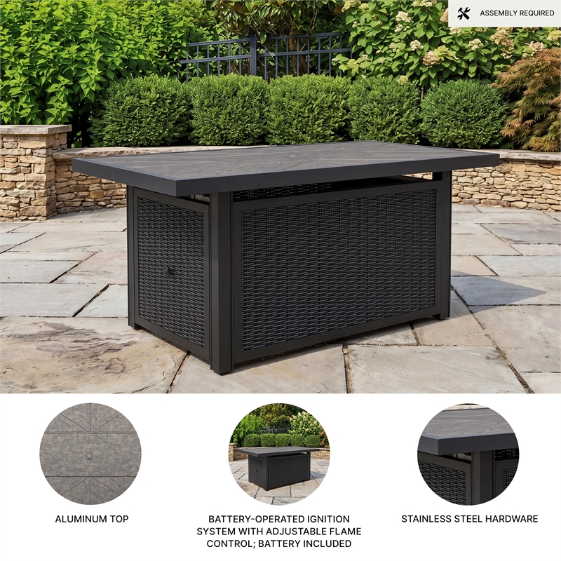 Signature Design by Ashley Isopleth Outdoor Fire Pit Table