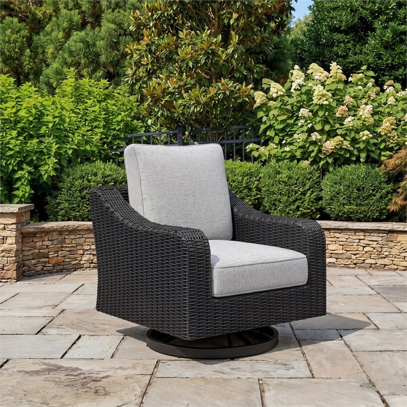 Signature Design by Ashley Isopleth Outdoor Swivel Lounge with Cushion