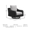Signature Design by Ashley Isopleth Outdoor Swivel Lounge with Cushion