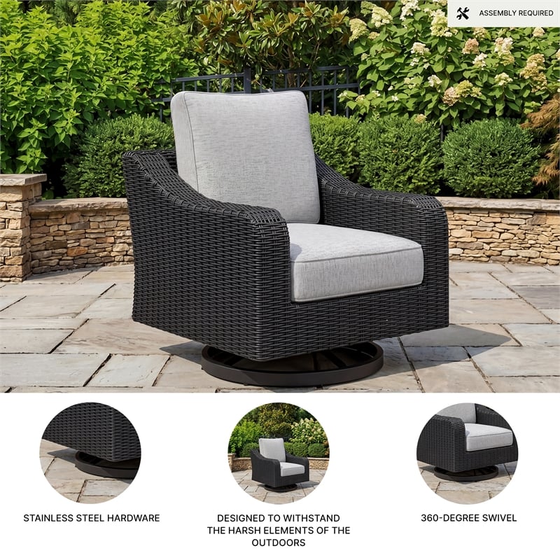 Signature Design by Ashley Isopleth Outdoor Swivel Lounge with Cushion