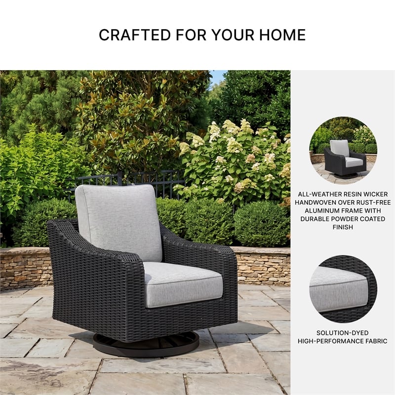Signature Design by Ashley Isopleth Outdoor Swivel Lounge with Cushion