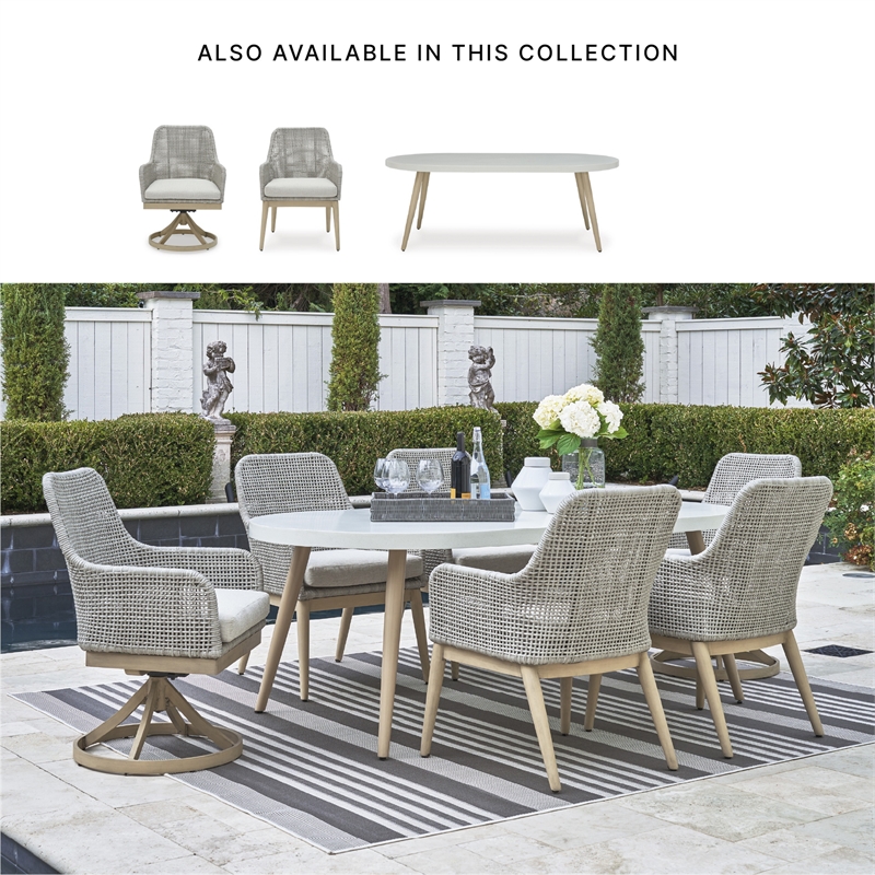 Signature Design by Ashley Hemlock Mica Outdoor Dining Arm Chair (Set of 2)