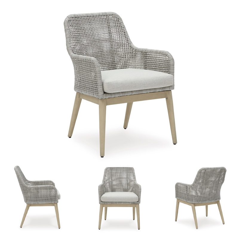Signature Design by Ashley Hemlock Mica Outdoor Dining Arm Chair (Set of 2)