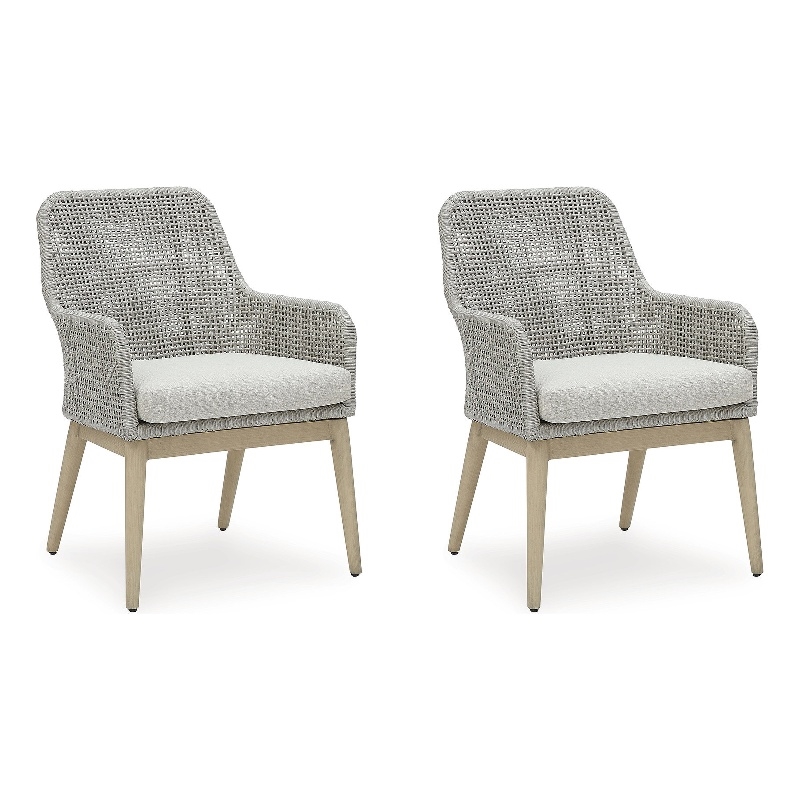 Signature Design by Ashley Hemlock Mica Outdoor Dining Arm Chair (Set of 2)