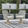 Signature Design by Ashley Hemlock Mica Outdoor Swivel Dining Chair (Set of 2)