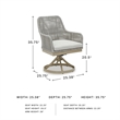 Signature Design by Ashley Hemlock Mica Outdoor Swivel Dining Chair (Set of 2)