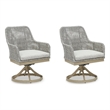 Signature Design by Ashley Hemlock Mica Outdoor Swivel Dining Chair (Set of 2)