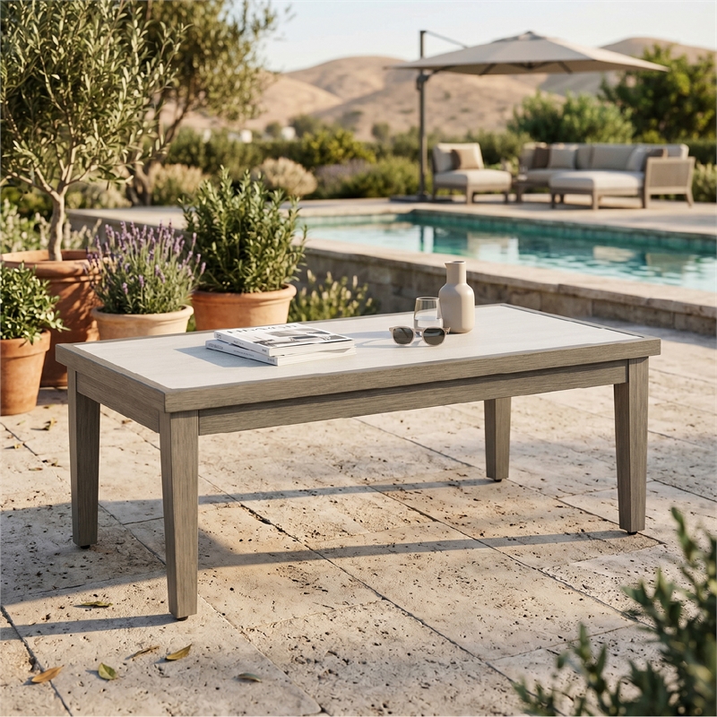 Signature Design by Ashley Fescue Lagoon Outdoor Coffee Table