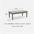 Signature Design by Ashley Fescue Lagoon Outdoor Coffee Table