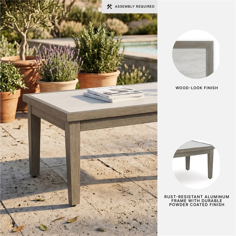 Signature Design by Ashley Fescue Lagoon Outdoor Coffee Table