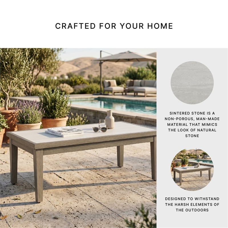 Signature Design by Ashley Fescue Lagoon Outdoor Coffee Table