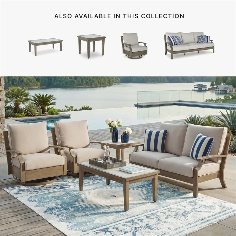 Signature Design by Ashley Fescue Lagoon Outdoor Coffee Table