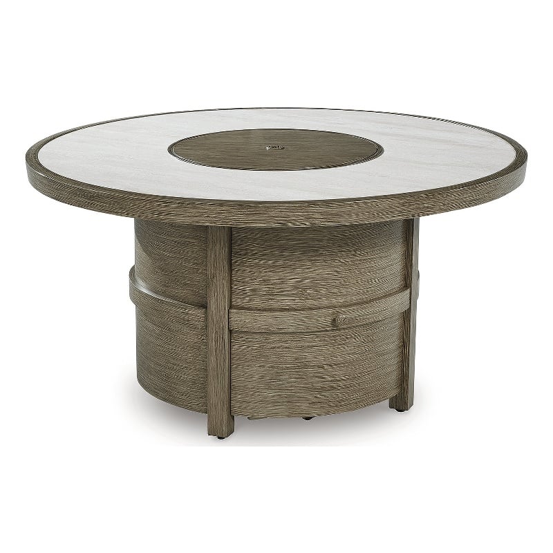 Signature Design by Ashley Fescue Lagoon Fire Pit Table