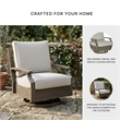 Signature Design by Ashley Fescue Lagoon Outdoor Swivel Glider Chair