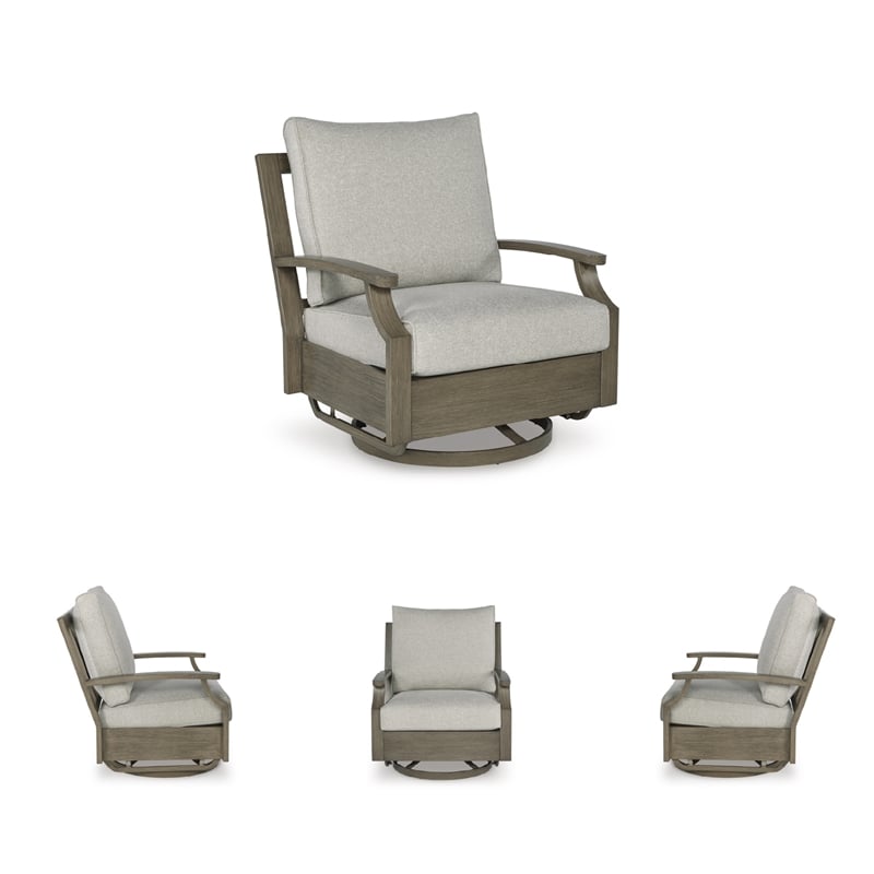 Signature Design by Ashley Fescue Lagoon Outdoor Swivel Glider Chair
