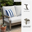 Signature Design by Ashley Fescue Lagoon Outdoor Loveseat with Cushion