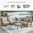 Signature Design by Ashley Fescue Lagoon Outdoor Loveseat with Cushion