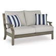 Signature Design by Ashley Fescue Lagoon Outdoor Loveseat with Cushion