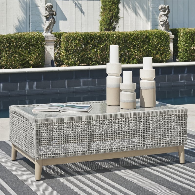 Signature Design by Ashley Hemlock Mica Outdoor Coffee Table