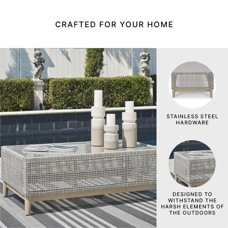 Signature Design by Ashley Hemlock Mica Outdoor Coffee Table