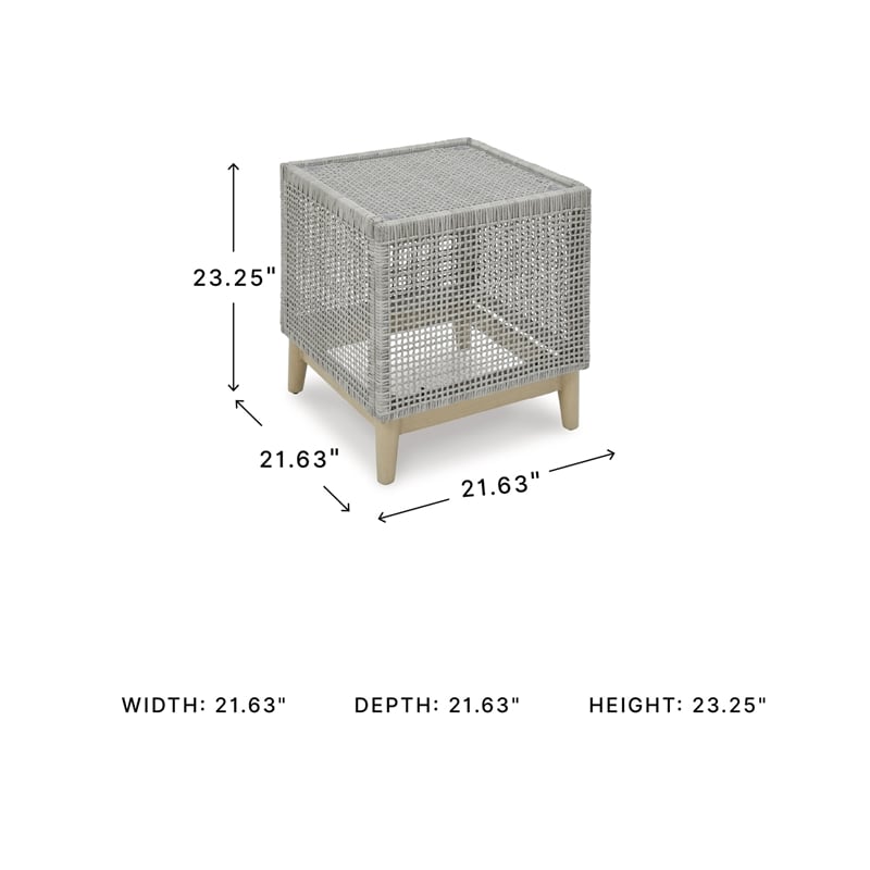 Signature Design by Ashley Hemlock Mica Outdoor End Table