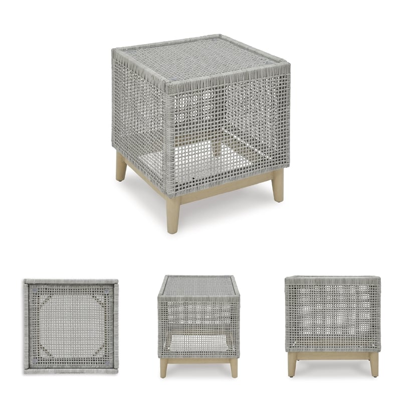Signature Design by Ashley Hemlock Mica Outdoor End Table