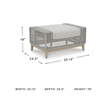 Signature Design by Ashley Hemlock Mica Outdoor Ottoman with Cushion