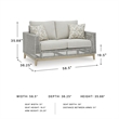 Signature Design by Ashley Hemlock Mica Outdoor Loveseat with Cushion