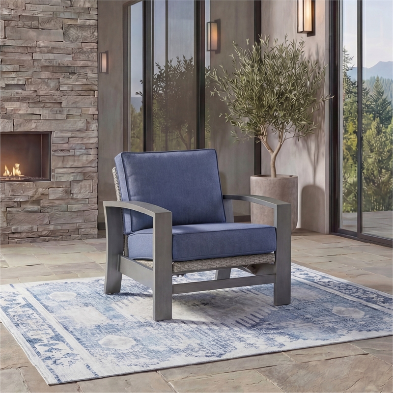 Signature Design by Ashley Gale Limestone Outdoor Spring Lounge Chair