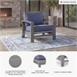 Signature Design by Ashley Gale Limestone Outdoor Spring Lounge Chair