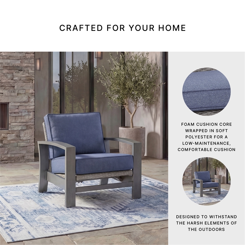 Signature Design by Ashley Gale Limestone Outdoor Spring Lounge Chair