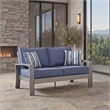 Signature Design by Ashley Gale Limestone Outdoor Loveseat with Cushion