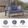 Signature Design by Ashley Gale Limestone Outdoor Loveseat with Cushion