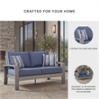 Signature Design by Ashley Gale Limestone Outdoor Loveseat with Cushion