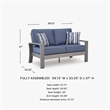 Signature Design by Ashley Gale Limestone Outdoor Loveseat with Cushion