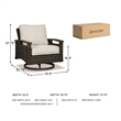 Signature Design by Ashley Cattail Foam Swivel Lounge Chair (Set of 2)