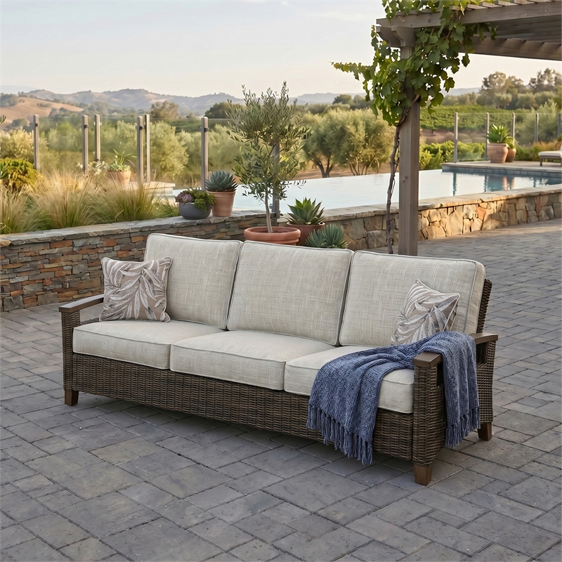 Signature Design by Ashley Cattail Foam Sofa with Cushion
