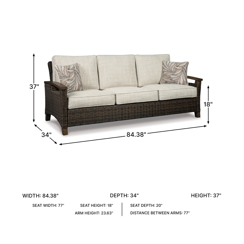 Signature Design by Ashley Cattail Foam Sofa with Cushion