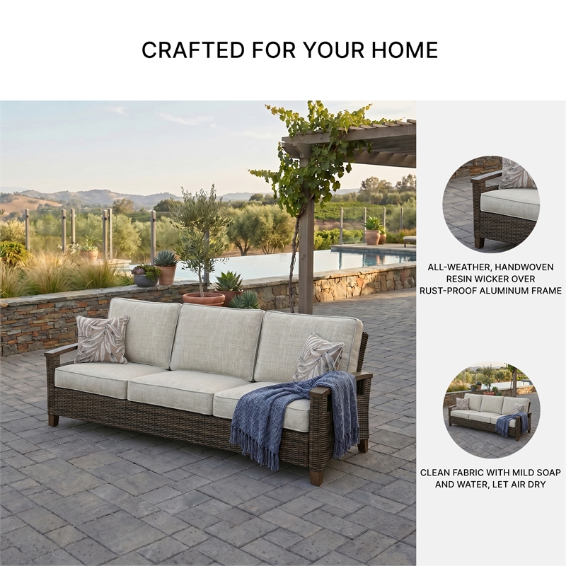 Signature Design by Ashley Cattail Foam Sofa with Cushion