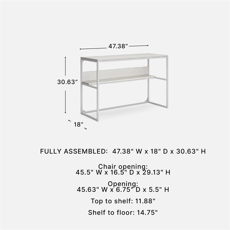 Signature Design by Ashley Marlowmere Home Office Desk in White