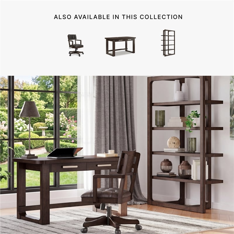 Signature Design by Ashley Norquay Home Office Desk Chair in Brown