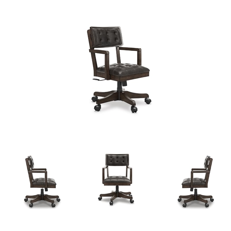 Signature Design by Ashley Norquay Home Office Desk Chair in Brown